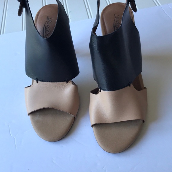 Lucky Brand Lotta heel slingback colorblock Black - Picture 4 of 8